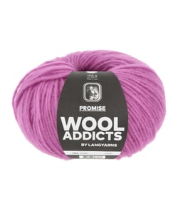 Pelote de laine PROMISE de Wool Addicts - 100gr – Laine Mérinos Extrafine & Polyamide 85 Rose