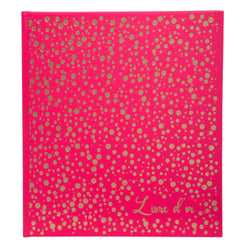 Livre d'or 140 pages tranche or Plum' - Framboise - Exacompta