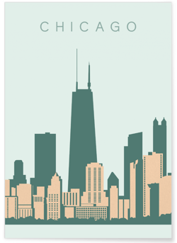 Poster Chicago | A3 : 29,7x42cm