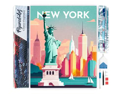 Diamond Painting Broderie Diamant Figured’Art 40x50cm toile entière roulée avec diamants carrés - Affiche Poster New York