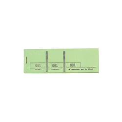 Bloc passe-partout 100 feuillets numérotés de 3 volets - Format 4,8x15 cm - Vert - Exacompta