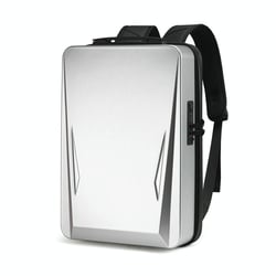 Sac À Dos Ordinateur Antivol Étanche Avec Port USB Pour PC 15.6-17.3 Pouces Argent YONIS