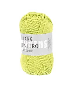 Fil à tricoter 100% coton QUATTRO - Lang Yarns 44 Vert