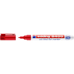 Marqueur permanent EDDING 8400 - Rouge - Pointe 0,5-1 mm