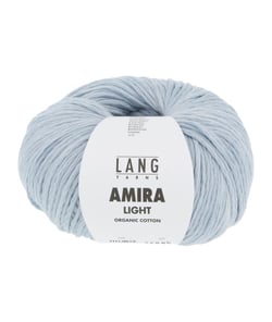 Pelote de coton AMIRA LIGHT - Lang Yarns 0010 Gris acier