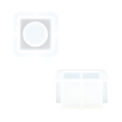 Moule en silicone 7,1cm x 7,1cm x 4,1cm - Petit bougeoir cube