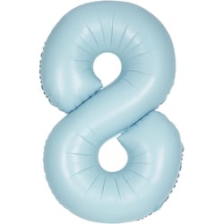 Ballon Géant Bleu Mat - Chiffre 8