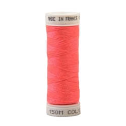 Fil rose fluo polyester 150m Made in France Oeko-Tex