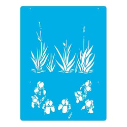 Pochoir plastique souple réutilisable 18,5 x 14,5 cm Fabrika Decoru PLANTE FLEUR 423