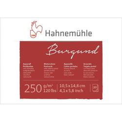 Bloc - Aquarelle - 10,5x14,8cm - Format carte postale - 250g - 20 feuilles - Hahnemühle