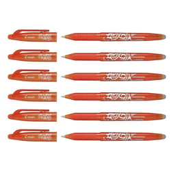 Lot de 6 Stylos roller Frixion Ball Pointe Moyenne Orange