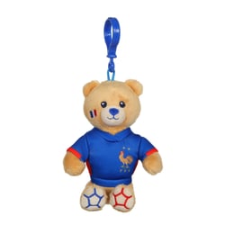 Peluche - Porte-clés Ourson en peluche Maillot FFF - 10 cm