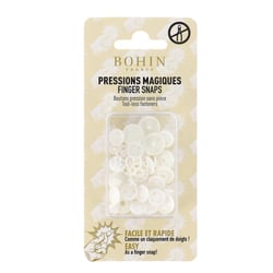Pressions magiques - Boutons pression sans pince ø 13 mm - Blanc
