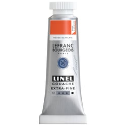 Gouache - Extra-fine - Rouge écarlate sans cadmium - 918 - Lefranc Bourgeois - Linel - 14ml