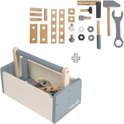 Boîte à outils en bois pour enfant - 22 pièces - Roba