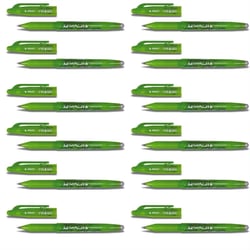 Lot de 12 Stylos Roller Encre Gel Effaçable FriXion Ball 0,7 Citron Vert