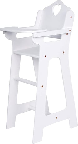 Chaise haute cœur blanche - Small Foot company