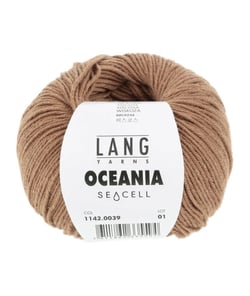 Pelote de Coton à crocheter et tricoter Oceania - Lang Yarns 39 Marron