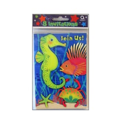 8 Invitations Marine Party