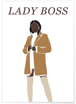 Affiche Lady Boss 1 | A3 : 29,7x42cm