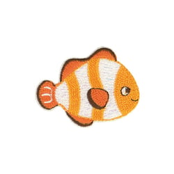 Ecusson thermocollant sous l'ocean poisson clown 3x5cm