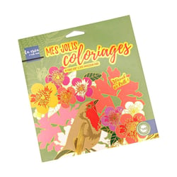 MégaCréa DIY - Carnet de coloriage avec foil Thème Nature 16 pages