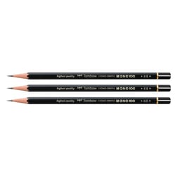 Crayon graphite TOMBOW - MONO 100 - Lot de 3 - Dureté 8H