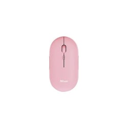 Trust Souris sans Fil Ultra-plate Rechargeable avec Connecteur Bluetooth et USB-A Rose