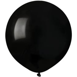 10 Ballons Noir Mat Ø48cm
