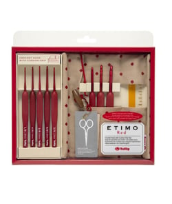 SET CROCHETS ETIMO RED MANCHES ERGONOMIQUES - TULIP Gris taille n°(1.80, 2.00, 2.20, 2.50, 3.00, 3.50, 4.00, 5.00mm)
