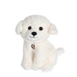 Peluche - Peluche Chien Mimi dogs sonore blanc - 18 cm