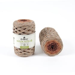 DMC - Fil Coton Recyclé Eco Vita Multico 4mm 250g Col. 105 beige orange