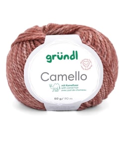 Pelote de Laine Mérinos et Chameau CAMELLO de Gründl – Fil Naturel Doux et Thermorégulateur 03 Marron