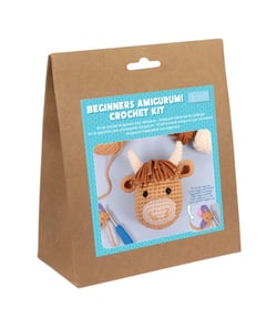 Kit Crochet Amigurumi Vache - Debutant - Trimits Marron