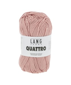 Fil à tricoter 100% coton QUATTRO - Lang Yarns 19 Rose