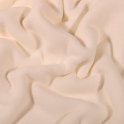 Tissu Polaire Coton uni  Ecru