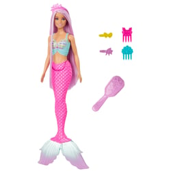 Barbie Poupée mannequin Fantaisie sirèneà cheveux longs