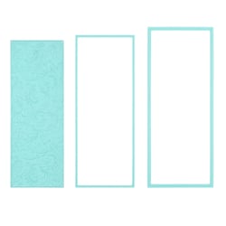 Matrices de découpe et de gaufrage Nellie's Choice - Rectangle Fleurs - 9 x 21 cm