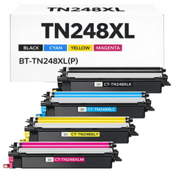 Pack de Toners Compatibles BROTHER TN248XL Imprimantes DCP L3515CDW à L3560CDW /HL L3215CW à L8240CDW/MFC L3740CDW à L8390CDW