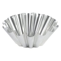 Brioche grosses côtes - fond plat - fer blanc - Ø180/91 mm - h56 mm