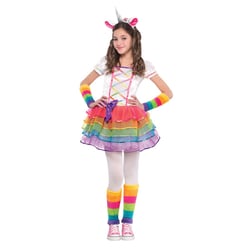 Déguisement Miss Licorne Rainbow Taille 4-6 ans