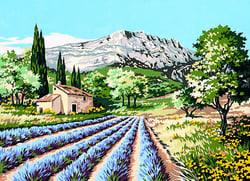 Canevas antique La Ste Victoire 45x60cm