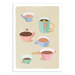 Affiche 50 x 70 cm -  Coffee Ladies - Giselle Dekel