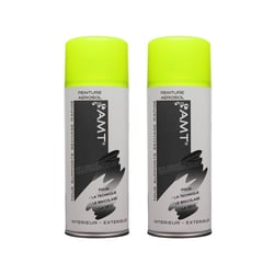 Lot de 2 sprays de peinture - jaune fluo - AMT