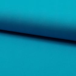 Tissu Coton Sergé d'ameublement uni Turquoise