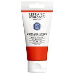 Gouache - Etude - Vermillon - 398 - Lefranc Bourgeois - Studio Gouache - 80ml
