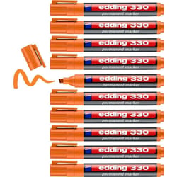 Marqueur permanent 1-5 mm - EDDING - Orange - Lot de 10 - 330