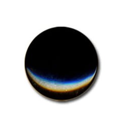 Lot de 6 boutons en forme de Bonbon couleur Noir 13mm