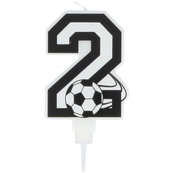 Bougie Football Chiffre 2 - 8.5 cm