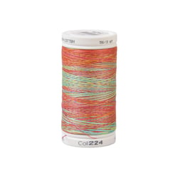 Fil coton variagated 500m haute qualité orange vert